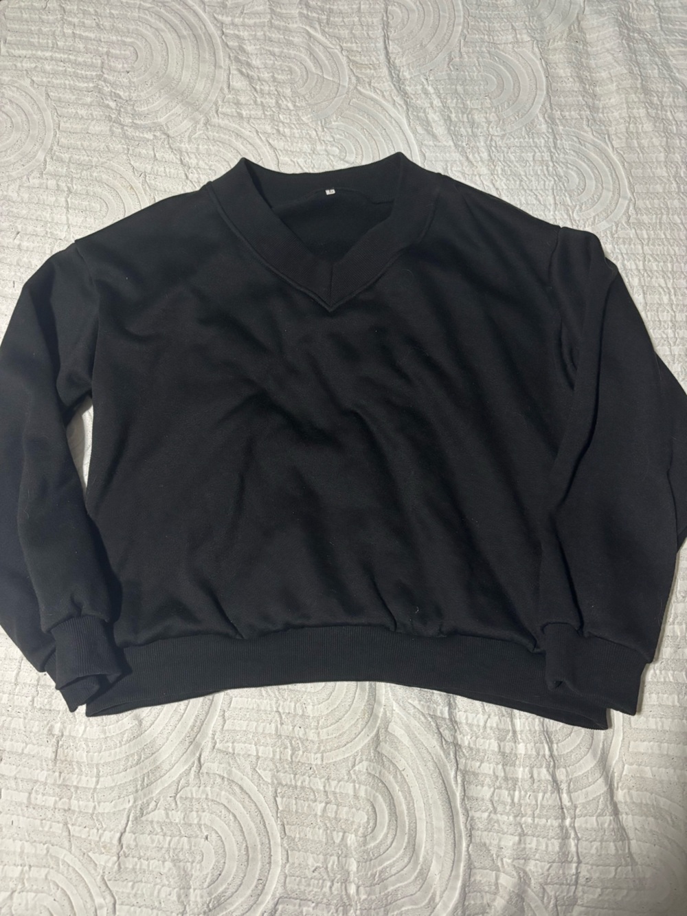 Women's Black V-Neck Sweater - Classic Everyday Knit